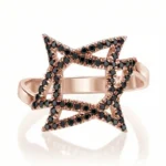 Federman’s Star Legacy Ring - 18k rose with full black setting